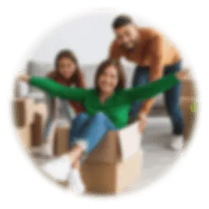 Family with New Home